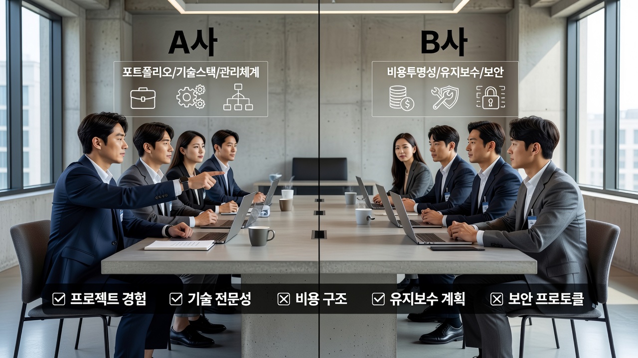 강남 앱 개발 외주사 비교할 때 꼭 보는 6가지 항목